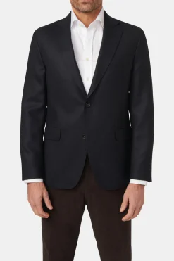 Regular Fit Microstructure Blazer
