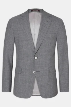 Regular Fit Microstructure Blazer