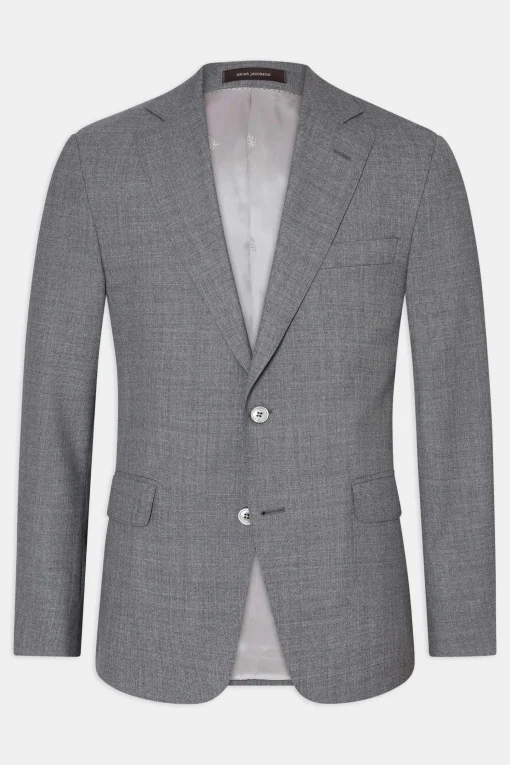 Regular Fit Microstructure Blazer