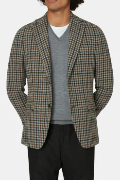 Regular Fit Microstructure Blazer