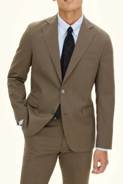 Regular Fit Microstructure Blazer