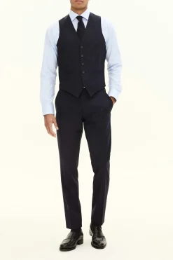 Regular Fit Microstructure Trousers