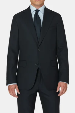 Regular Fit Microstructure Blazer
