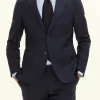 Regular Fit Microstructure Blazer