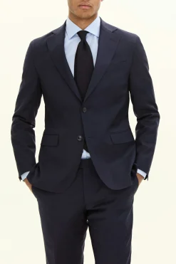 Regular Fit Microstructure Blazer