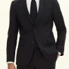 Regular Fit Microstructure Blazer