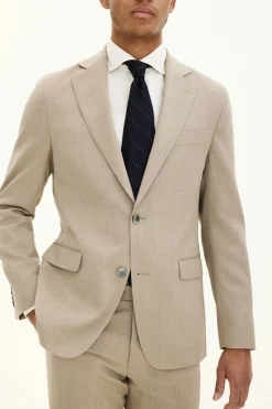 Regular Fit Microstructure Blazer