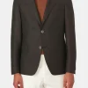 Regular Fit Microstructure Blazer
