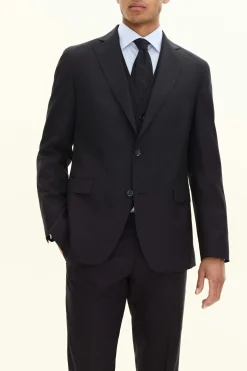 Regular Fit Microstructure Blazer