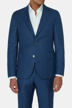 Regular Fit Microstructure Blazer