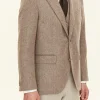 Regular Fit Microstructure Blazer