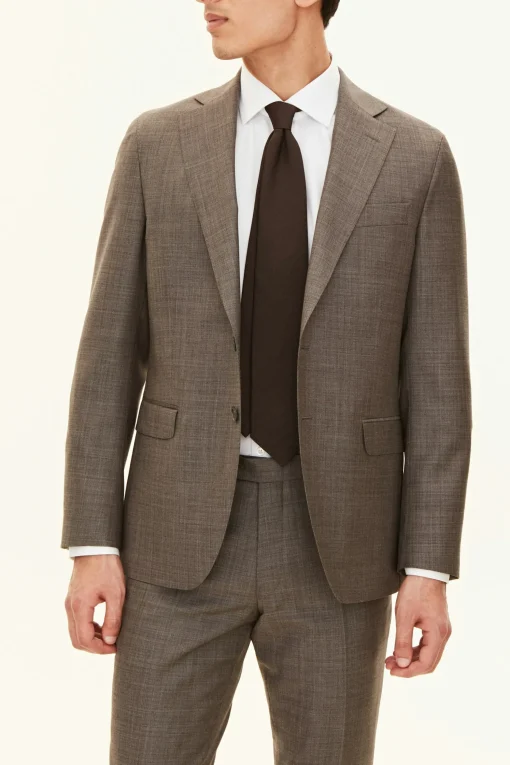 Regular Fit Microstructure Blazer