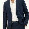 Regular Fit Microstructure Blazer