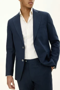 Regular Fit Microstructure Blazer