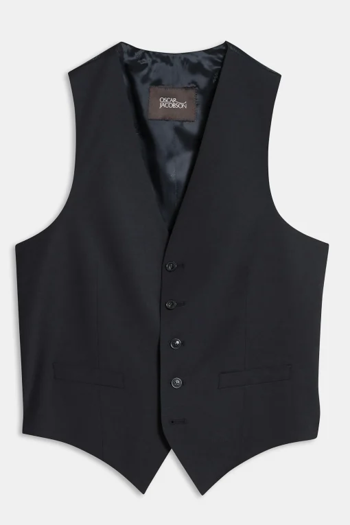 Regular Fit Microstructure Waistcoat