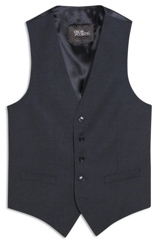 Regular Fit Microstructure Waistcoat