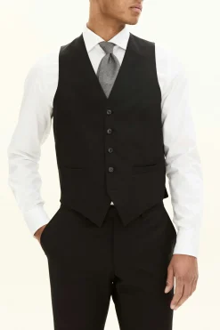 Regular Fit Microstructure Waistcoat
