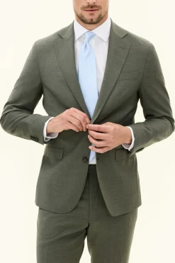 Regular Fit Microstructure Blazer