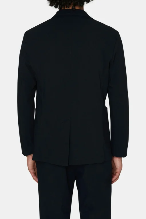 Regular Fit Microstructure Blazer