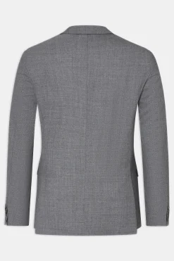 Regular Fit Microstructure Blazer