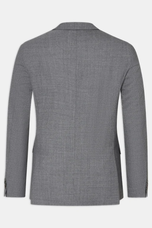 Regular Fit Microstructure Blazer