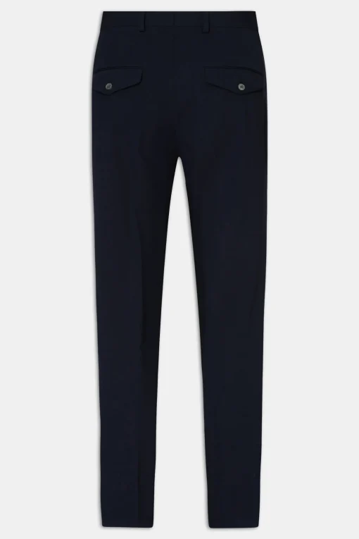 Regular Fit Microstructure Trousers