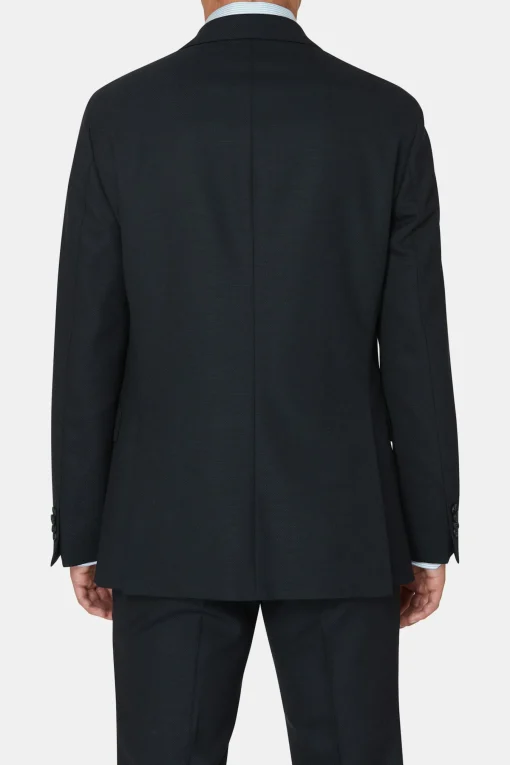 Regular Fit Microstructure Blazer