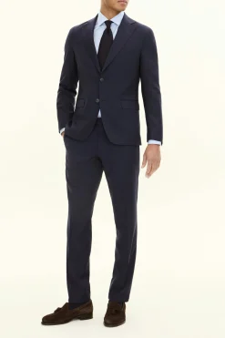 Regular Fit Microstructure Blazer