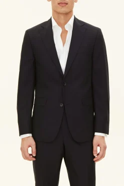 Regular Fit Microstructure Blazer