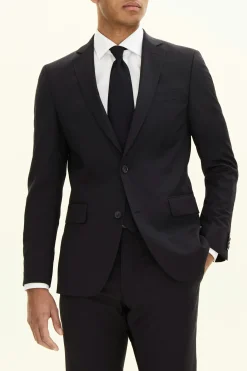 Regular Fit Microstructure Blazer