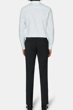 Regular Fit Microstructure Trousers