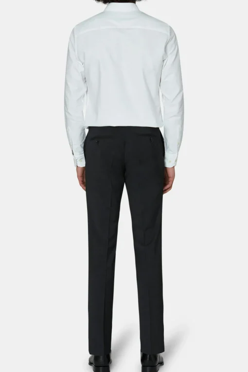 Regular Fit Microstructure Trousers