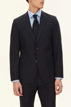Regular Fit Microstructure Blazer