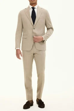 Regular Fit Microstructure Blazer