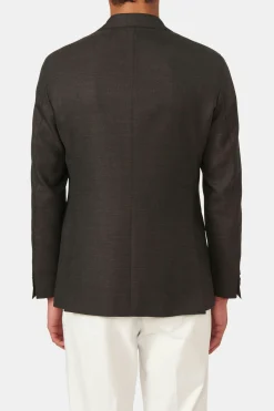 Regular Fit Microstructure Blazer