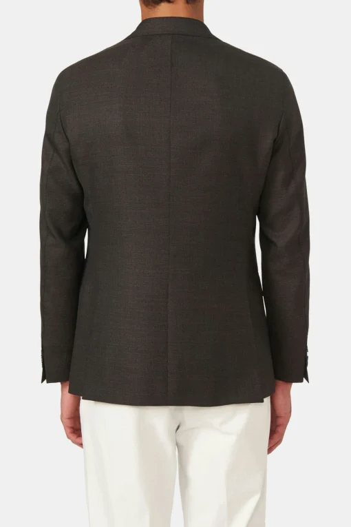 Regular Fit Microstructure Blazer
