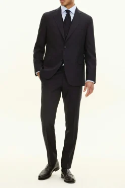 Regular Fit Microstructure Blazer