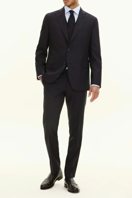 Regular Fit Microstructure Blazer
