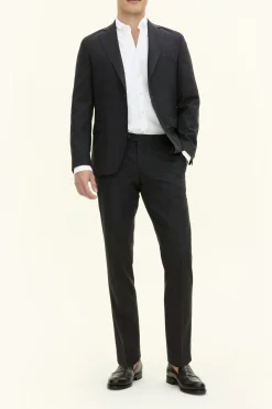 Regular Fit Microstructure Blazer