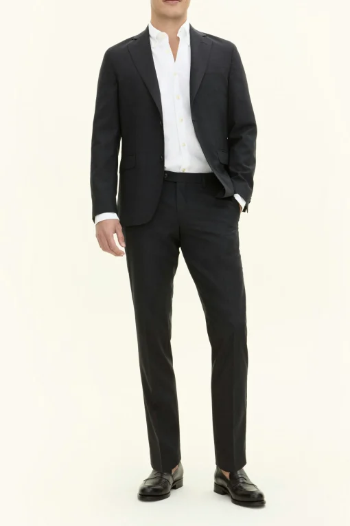 Regular Fit Microstructure Blazer