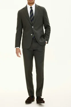 Regular Fit Microstructure Blazer