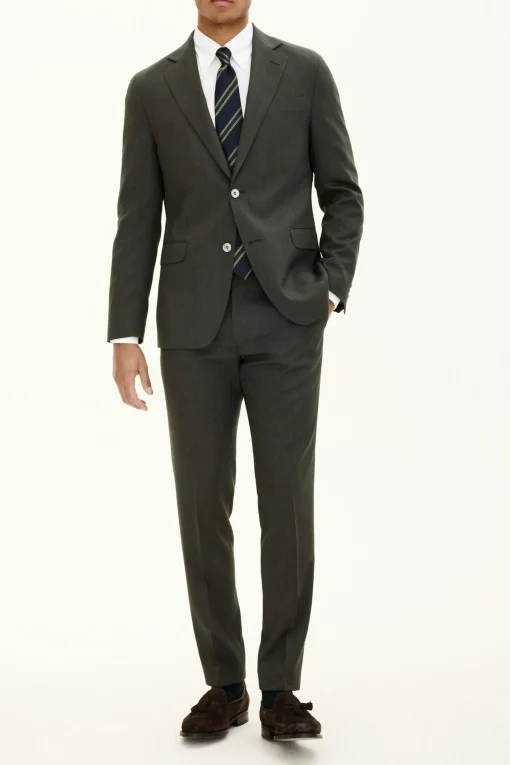 Regular Fit Microstructure Blazer
