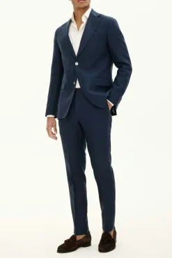 Regular Fit Microstructure Blazer