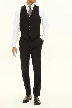 Regular Fit Microstructure Waistcoat