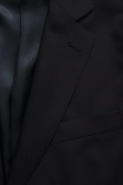 Regular Fit Microstructure Blazer