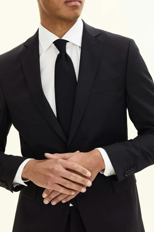 Regular Fit Microstructure Blazer