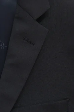 Regular Fit Microstructure Blazer