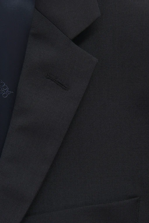 Regular Fit Microstructure Blazer