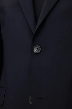 Regular Fit Microstructure Blazer