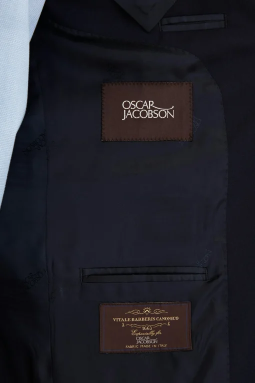 Regular Fit Microstructure Blazer